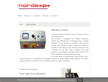 Tablet Screenshot of nordexp.com